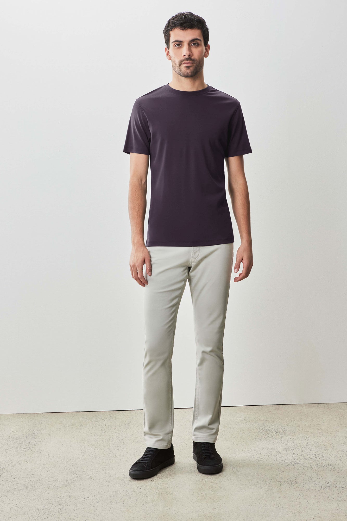 T-Shirt pour homme par Robert Barakett | Georgia 23336 Violet Hivernal | Boutique Vvög, vêtements mode pour homme et femme