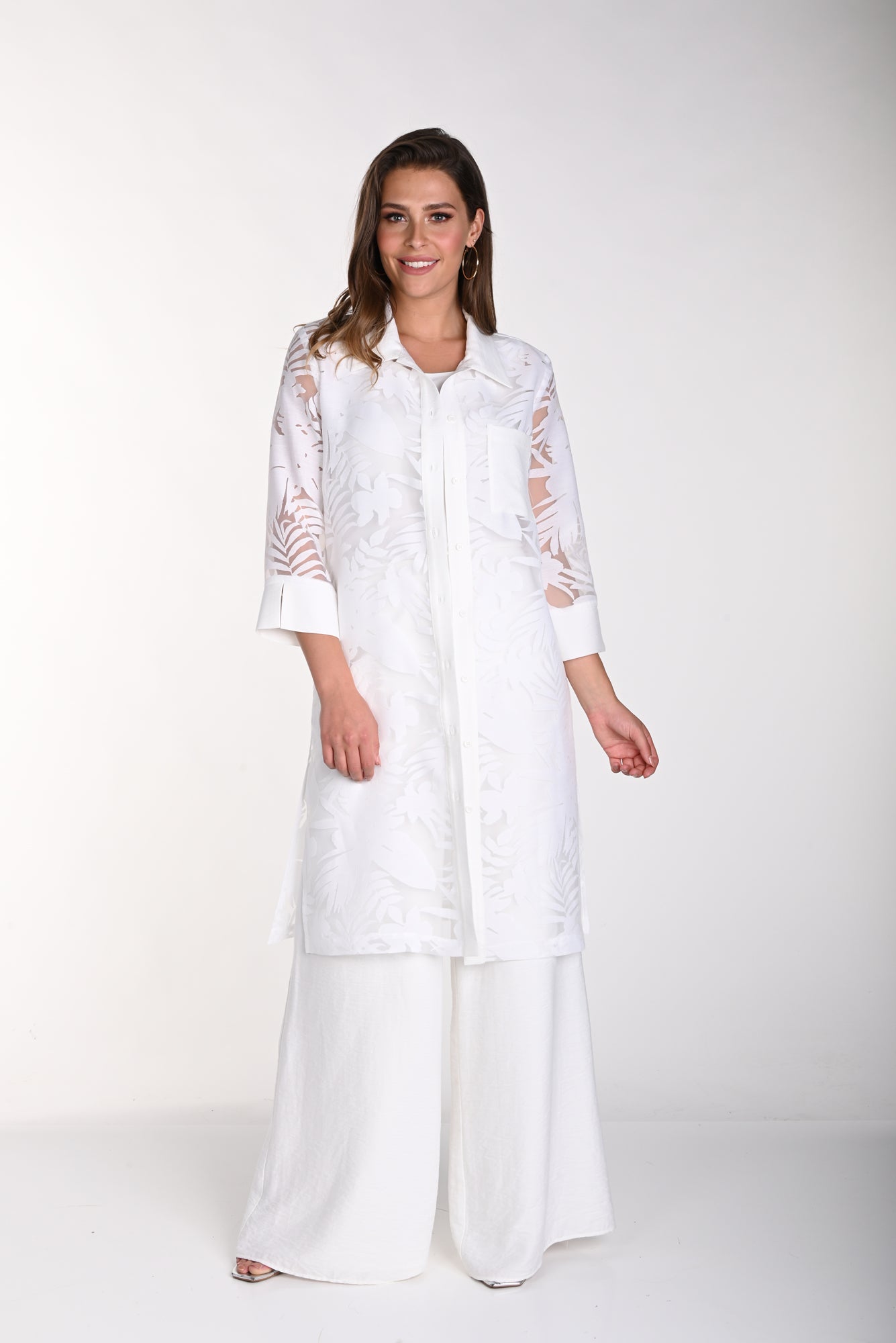 Tunique pour femme par Frank Lyman | 241189 Blanc cassé | Boutique Vvög, vêtements mode pour homme et femme