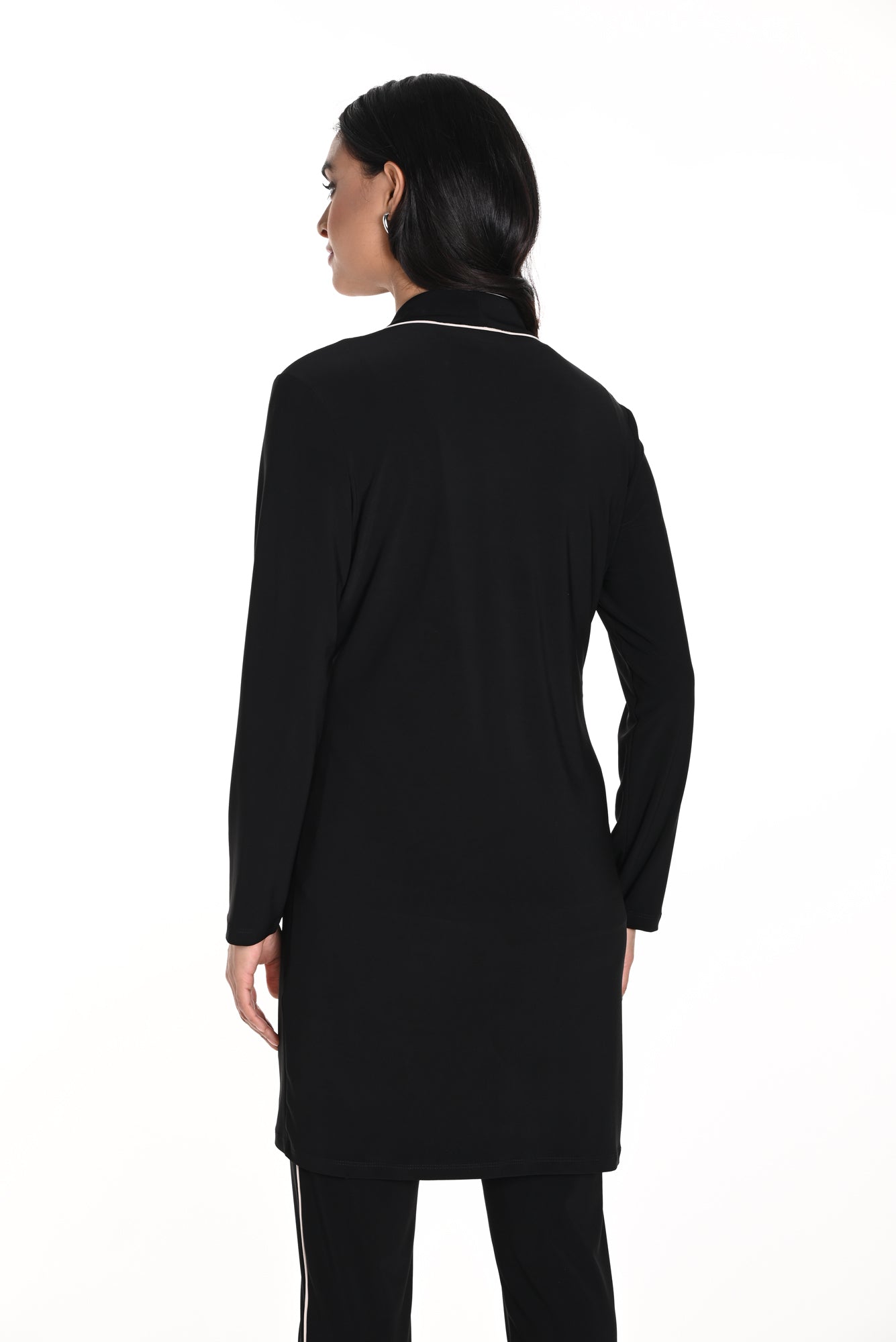 Pardessus pour femme par Frank Lyman | 243019 Noir/Beige | Boutique Vvög, vêtements mode pour homme et femme