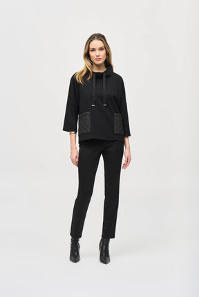 Coton ouaté pour femme par Joseph Ribkoff | 243085 Noir | Boutique Vvög, vêtements mode pour homme et femme