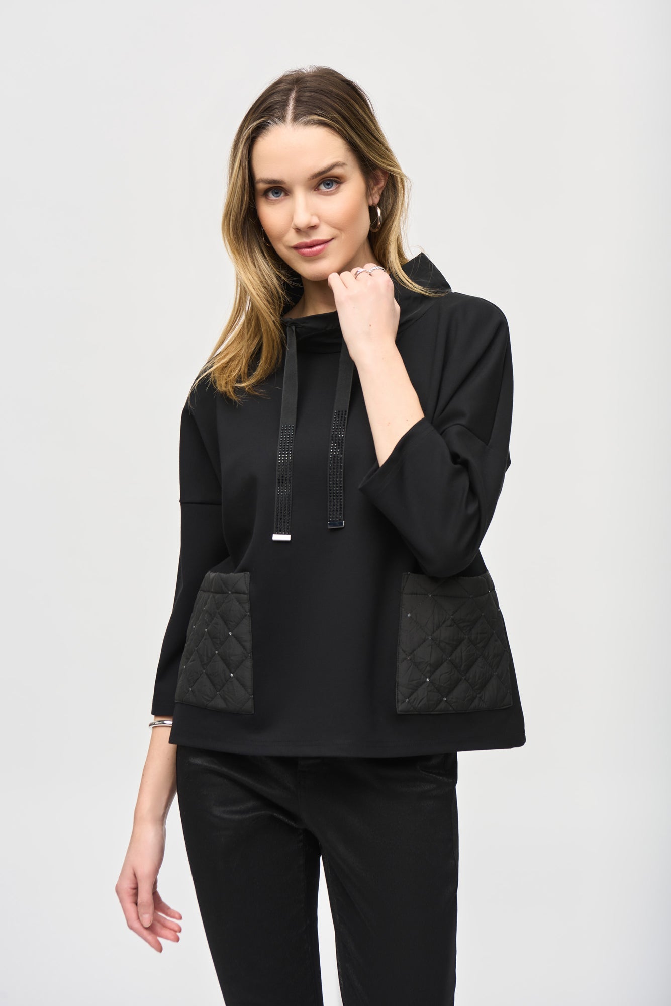 Coton ouaté pour femme par Joseph Ribkoff | 243085 Noir | Boutique Vvög, vêtements mode pour homme et femme