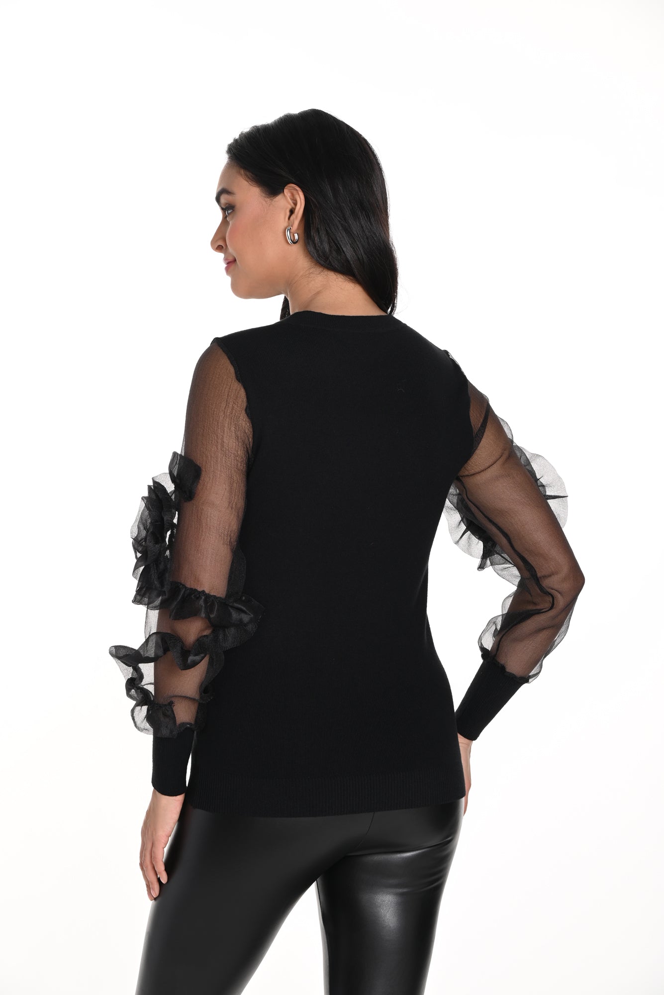 Chandail manches longues pour femme par Frank Lyman | 243405U BLACK | Boutique Vvög, vêtements mode pour homme et femme