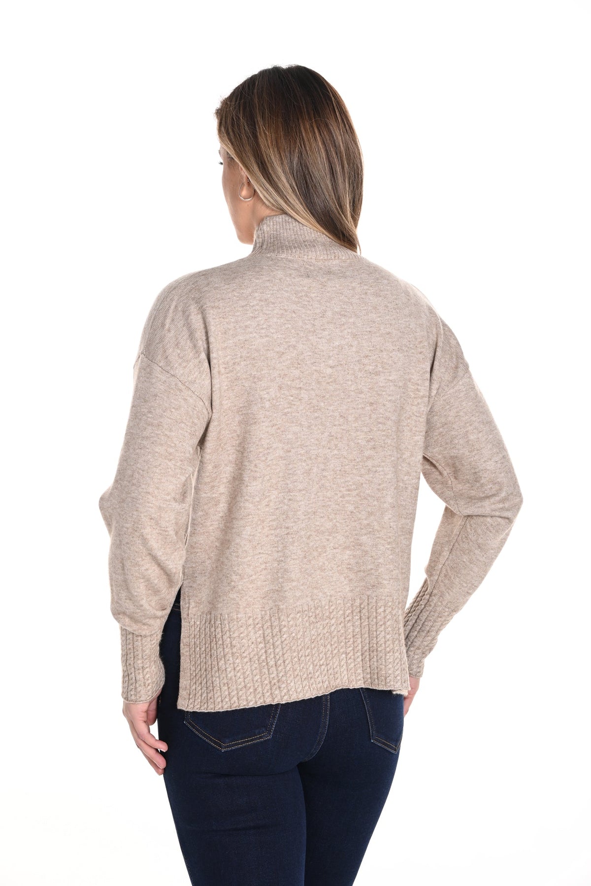 Chandail manches longues pour femme par Frank Lyman | 243408U TAUPE | Boutique Vvög, vêtements mode pour homme et femme