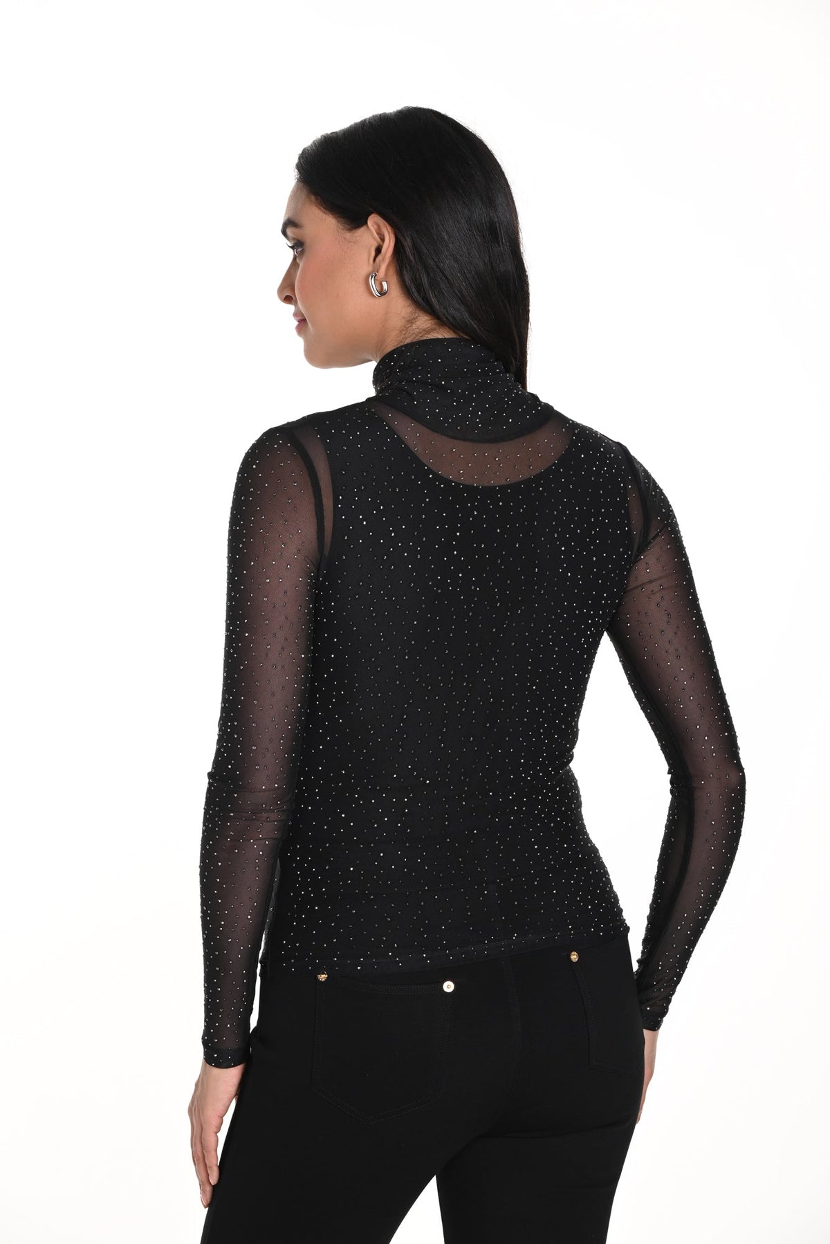 Chandail manches longues pour femme par Frank Lyman | 243482U BLACK | Boutique Vvög, vêtements mode pour homme et femme