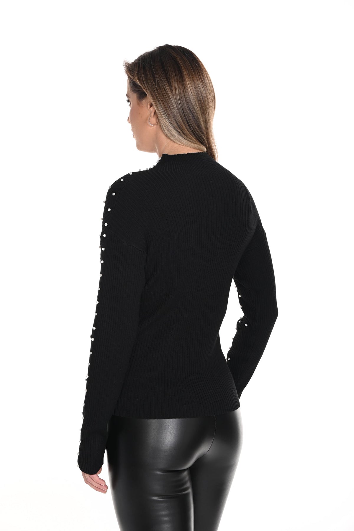 Chandail manches longues pour femme par Frank Lyman | 243499U BLACK | Boutique Vvög, vêtements mode pour homme et femme