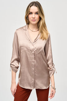 Blouse pour femme par Joseph Ribkoff | 243919 Dune | Boutique Vvög, vêtements mode pour homme et femme