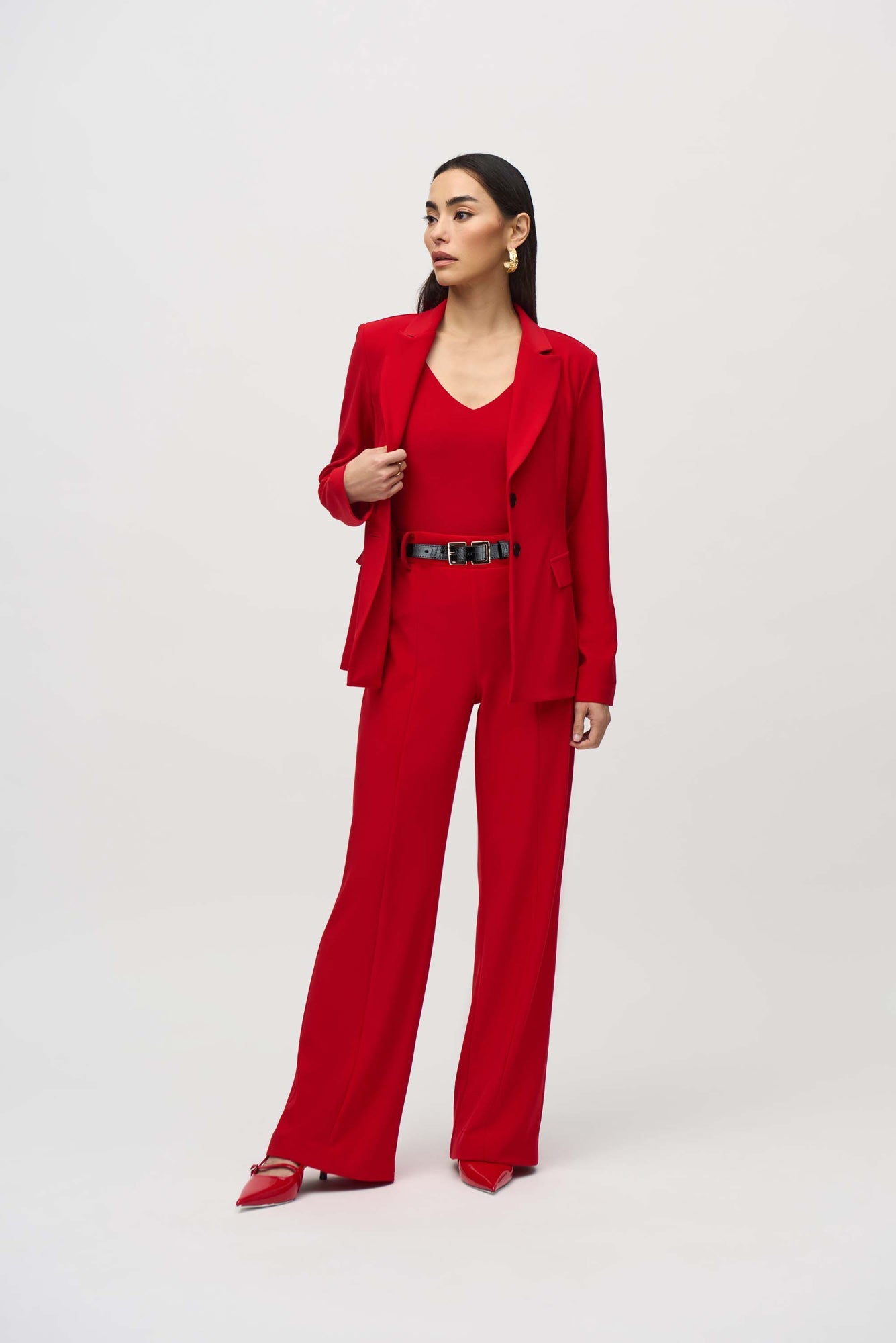 Pantalon pour femme par Joseph Ribkoff | 244093 Rouge | Boutique Vvög, vêtements mode pour homme et femme