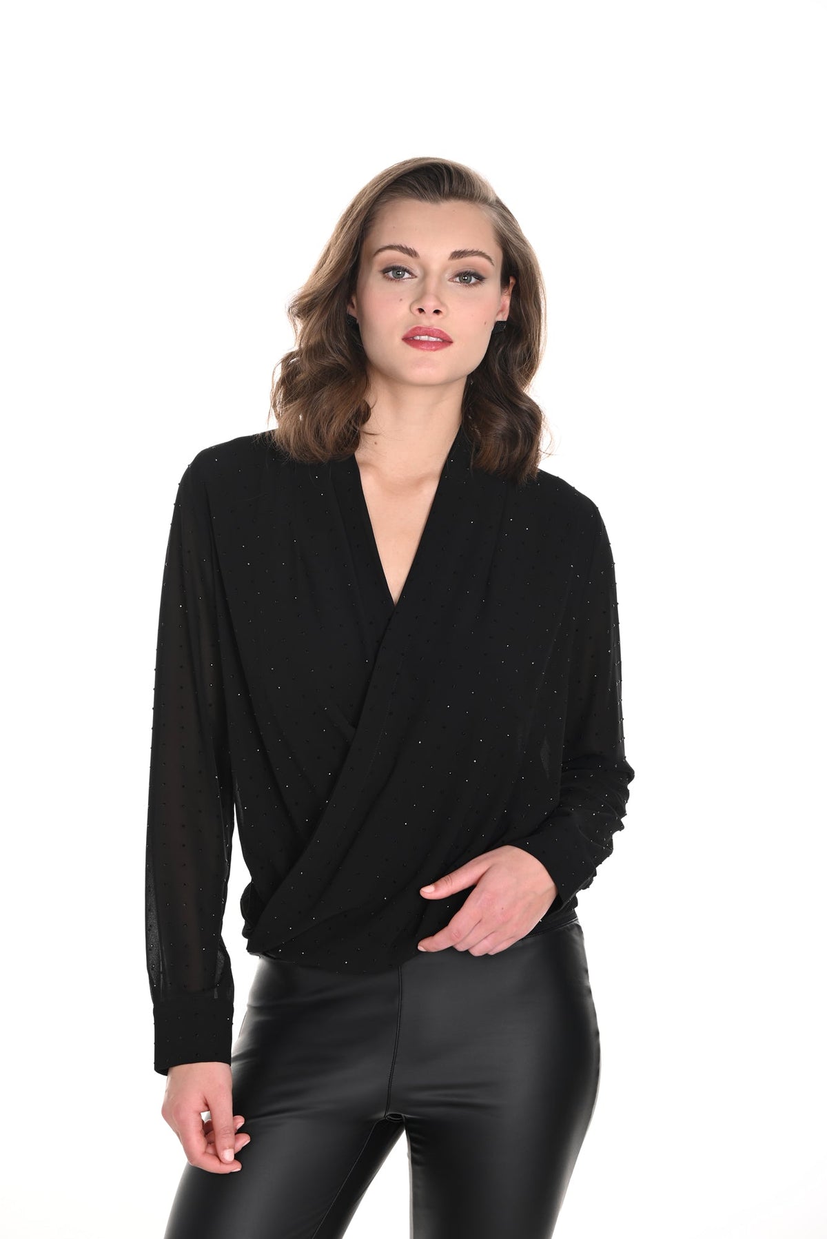 Blouse pour femme par Frank Lyman | 244613U Noir | Boutique Vvög, vêtements mode pour homme et femme