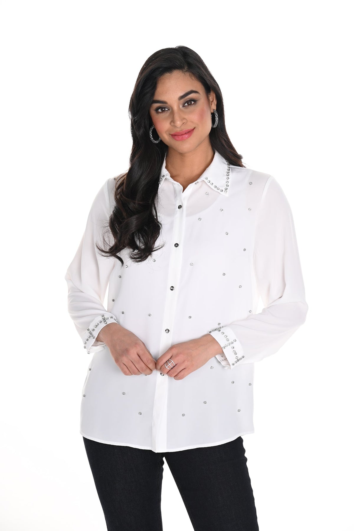 Blouse pour femme par Frank Lyman | 244674U Blanc | Boutique Vvög, vêtements mode pour homme et femme