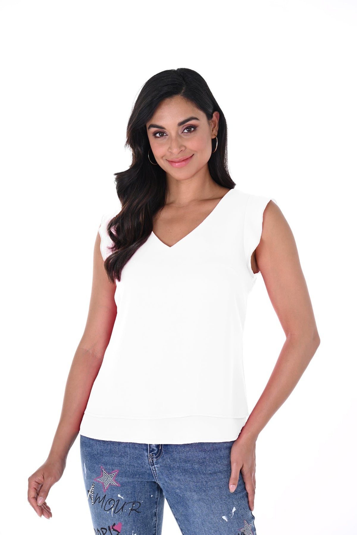 T-Shirt pour femme par Frank Lyman | 246324 WHITE/200 | Boutique Vvög, vêtements mode pour homme et femme