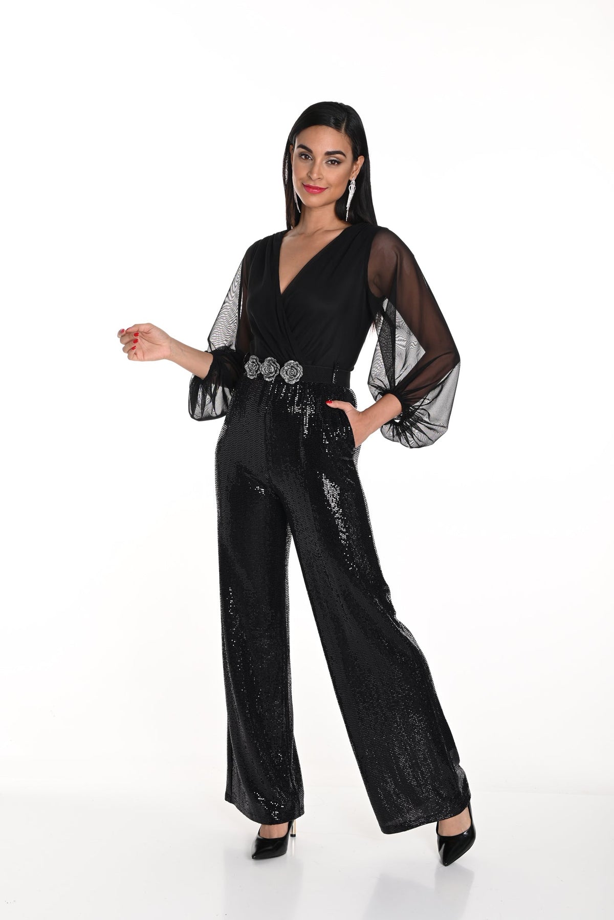 Jumpsuit pour femme par Frank Lyman | 249165 BLACK | Boutique Vvög, vêtements mode pour homme et femme