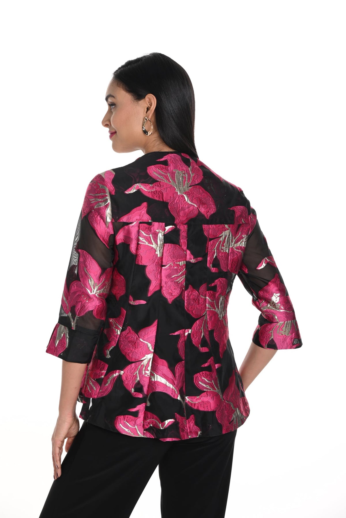 Veste pour femme par Frank Lyman | 249247 BLACK/FUCHSIA | Boutique Vvög, vêtements mode pour homme et femme