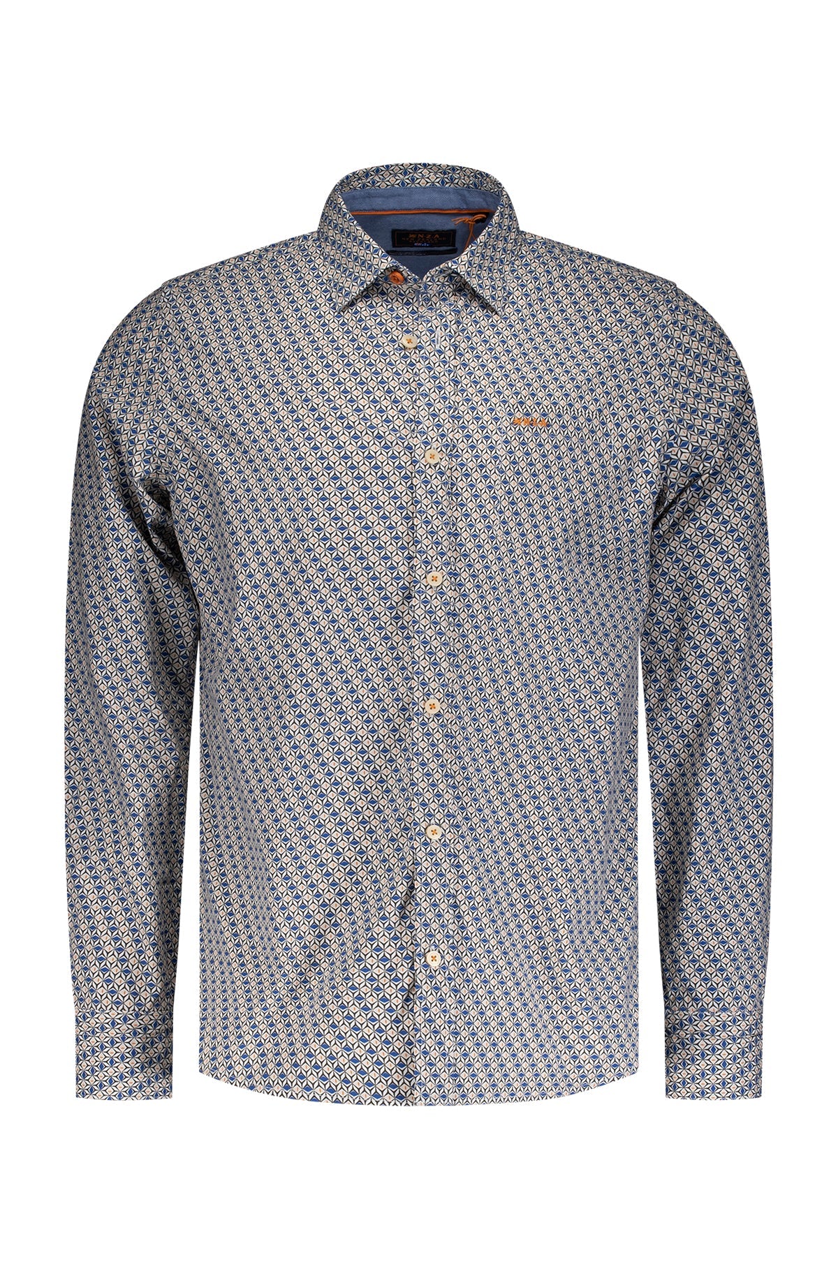 Chemise manches longues pour homme par NZA | 24GN545 Bleu Glacé | Boutique Vvög, vêtements mode pour homme et femme