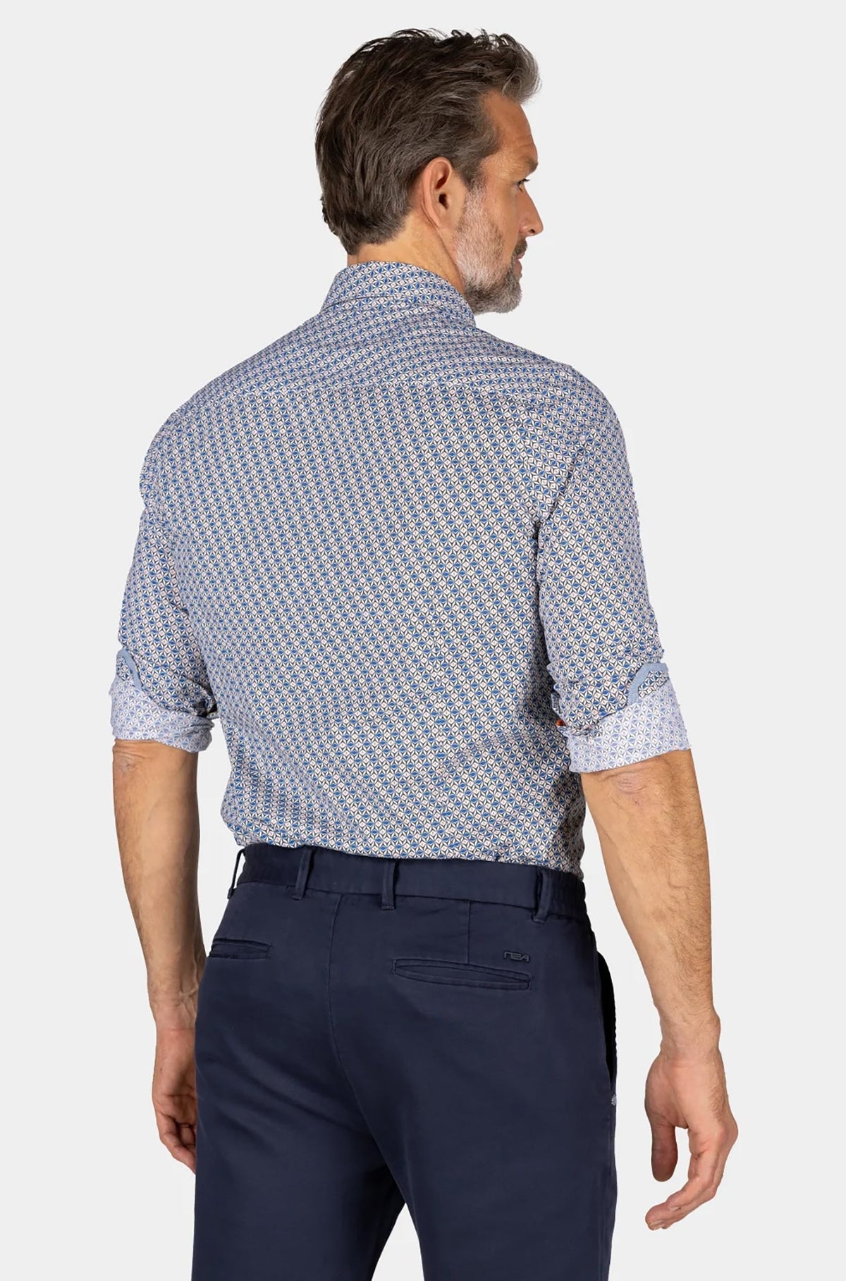 Chemise manches longues pour homme par NZA | 24GN545 Bleu Glacé | Boutique Vvög, vêtements mode pour homme et femme