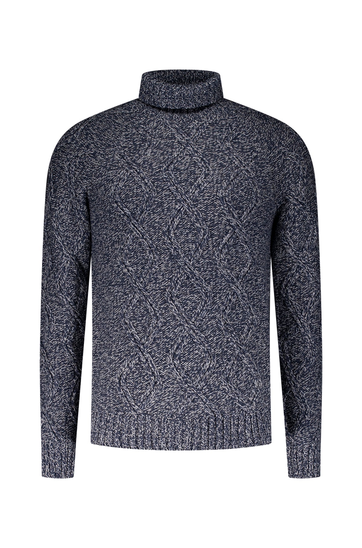 Tricot col roulé pour homme par NZA | 24KN400 Bleu Étain | Boutique Vvög, vêtements mode pour homme et femme