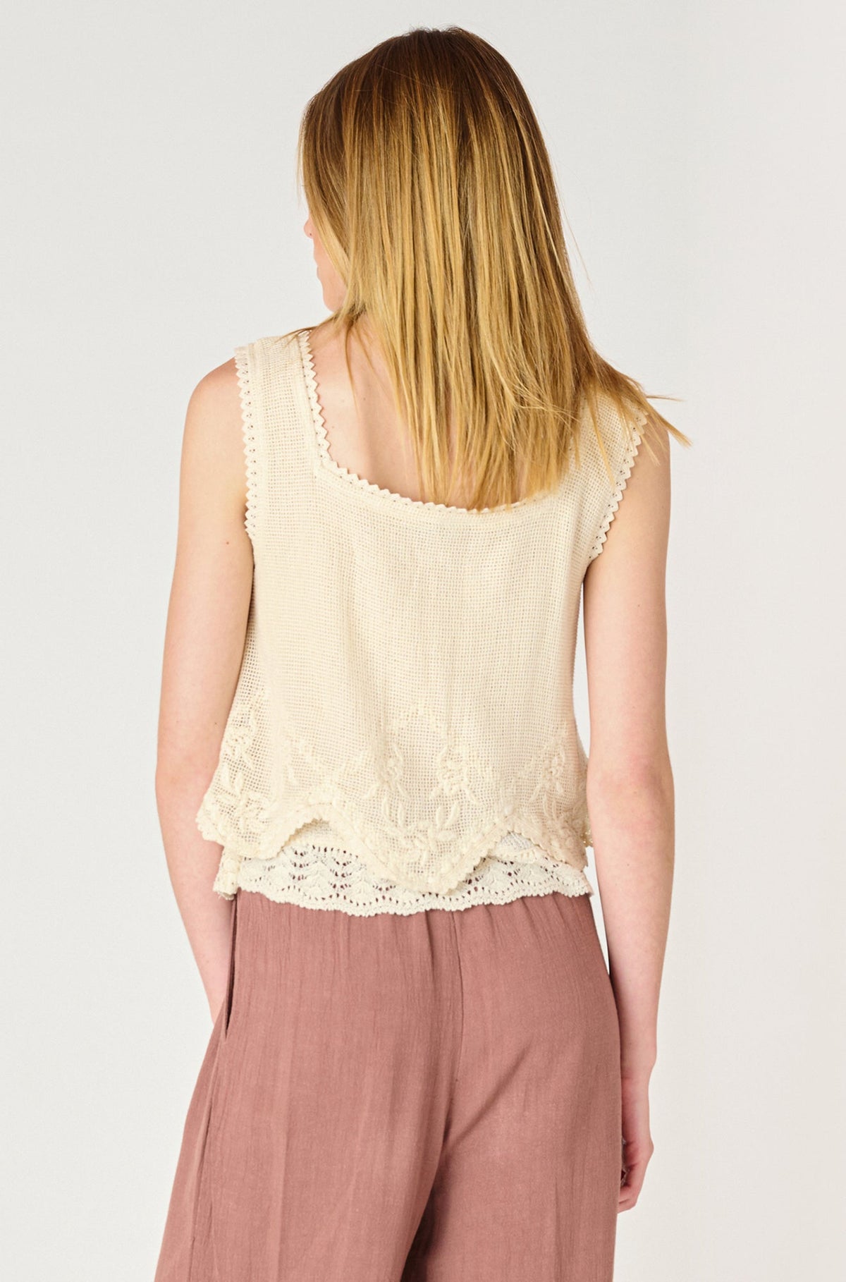 Camisole pour femme par Dex | 2524016 D Écru | Boutique Vvög, vêtements mode pour homme et femme