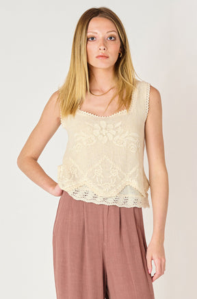 Camisole pour femme par Dex | 2524016 D Écru | Boutique Vvög, vêtements mode pour homme et femme