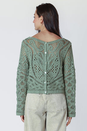 Chandail manches longues pour femme par Dex | 2527016 D Sage | Boutique Vvög, vêtements mode pour homme et femme