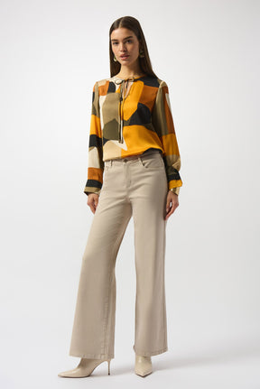Tunique pour femme par Joseph Ribkoff | 253011 Noir/Multi | Boutique Vvög, vêtements mode pour homme et femme