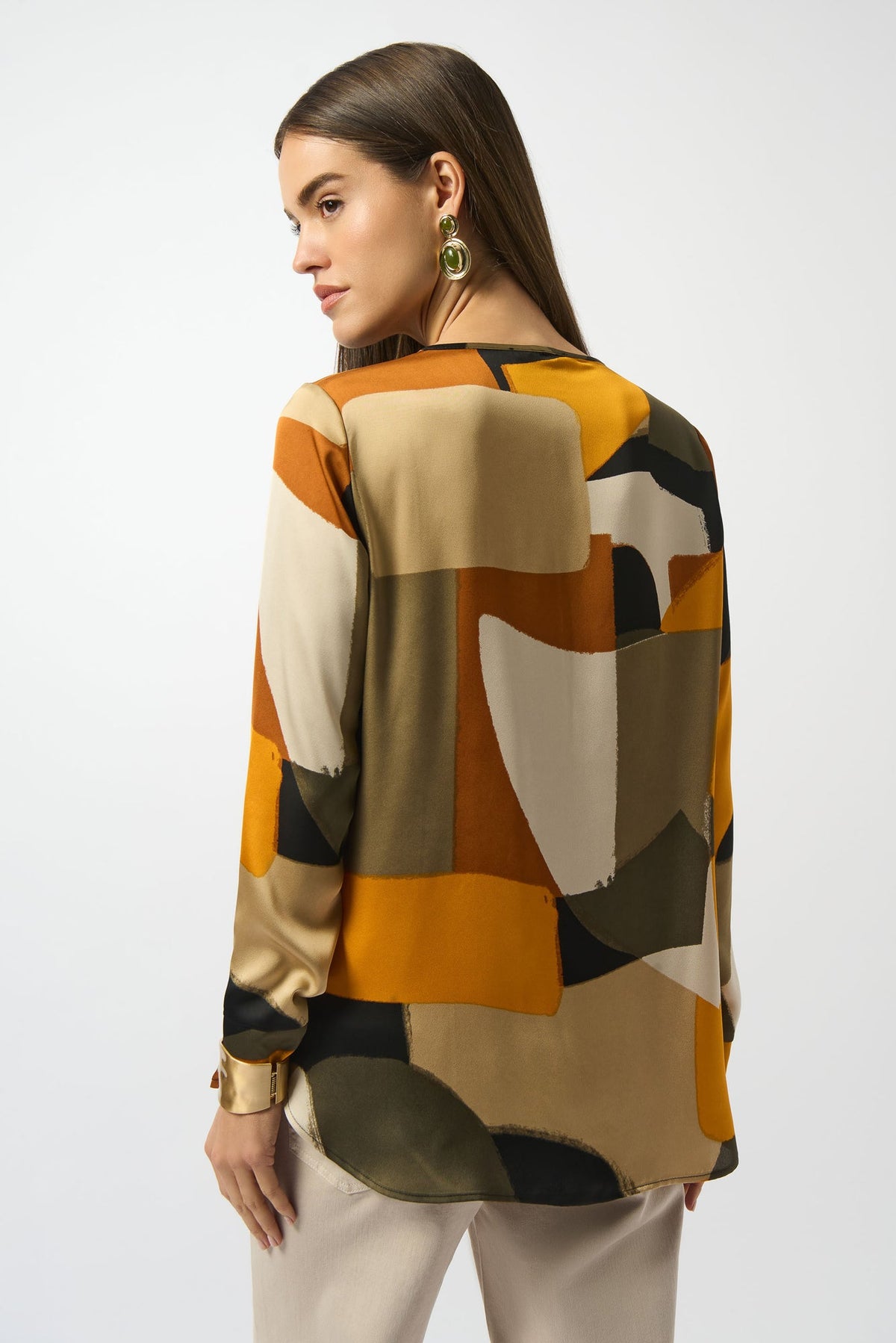 Tunique pour femme par Joseph Ribkoff | 253011 Noir/Multi | Boutique Vvög, vêtements mode pour homme et femme