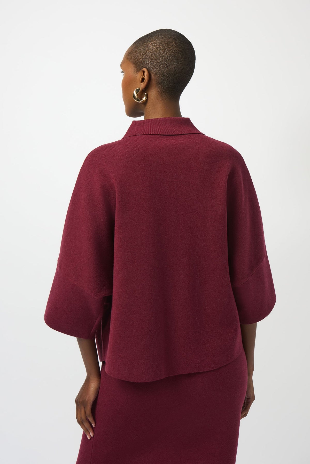Blouse pour femme par Joseph Ribkoff | 253962 Merlot | Boutique Vvög, vêtements mode pour homme et femme