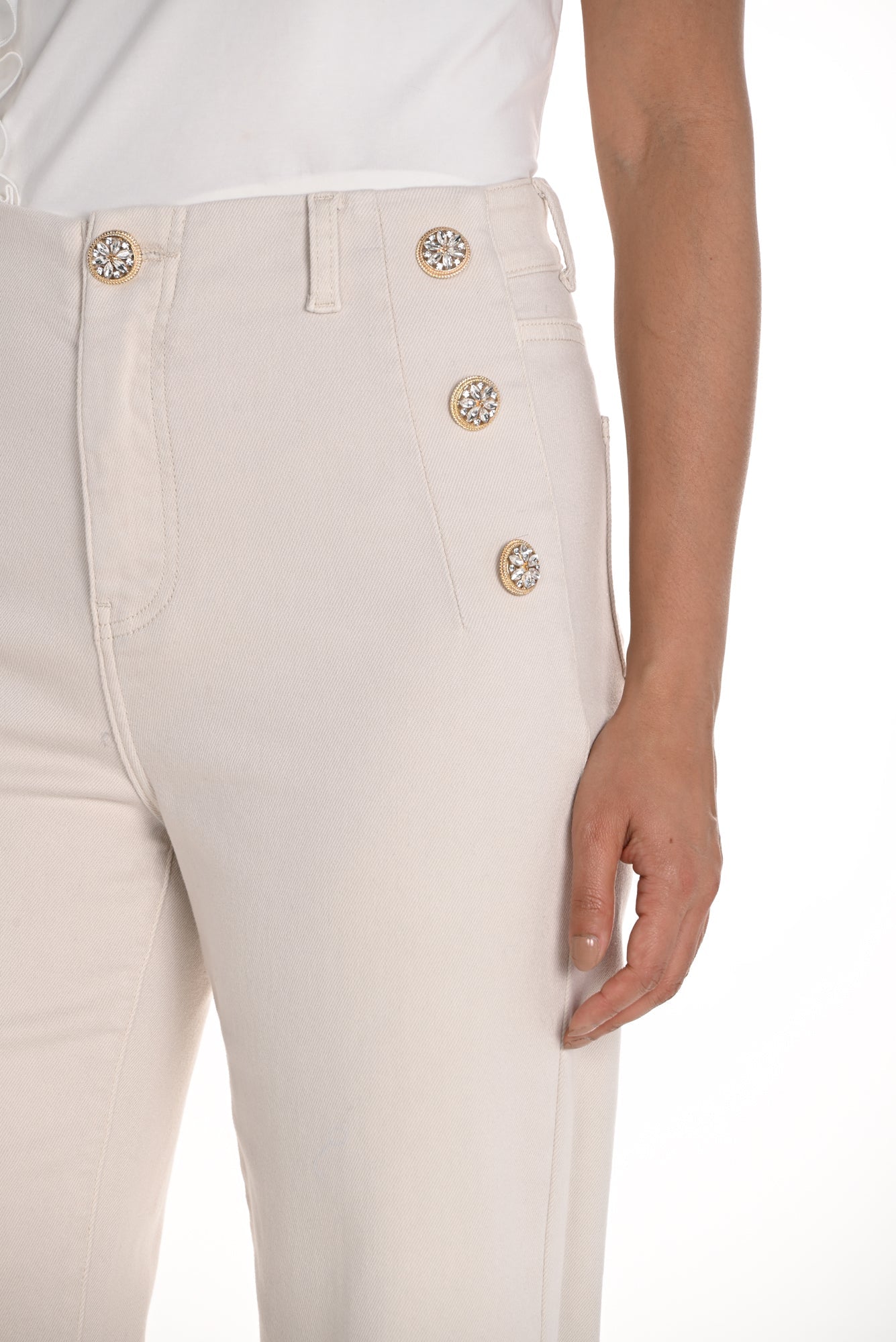 Pantalon pour femme par Frank Lyman | 256779U Beige | Boutique Vvög, vêtements mode pour homme et femme