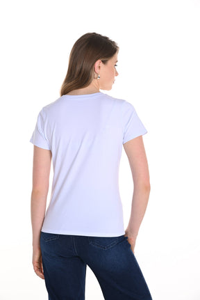 T-Shirt pour femme par Frank Lyman | 256818U Blanc | Boutique Vvög, vêtements mode pour homme et femme