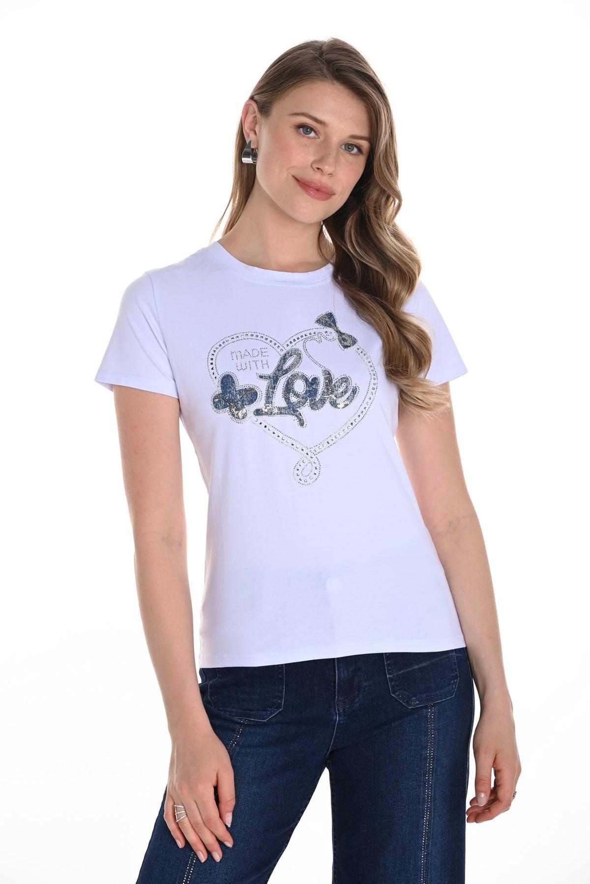 T-Shirt pour femme par Frank Lyman | 256818U Blanc | Boutique Vvög, vêtements mode pour homme et femme