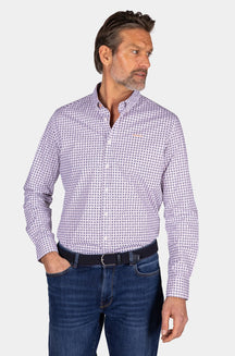 Chemise manches longues pour homme par NZA | 25AN522 Orange Multicolore | Boutique Vvög, vêtements mode pour homme et femme