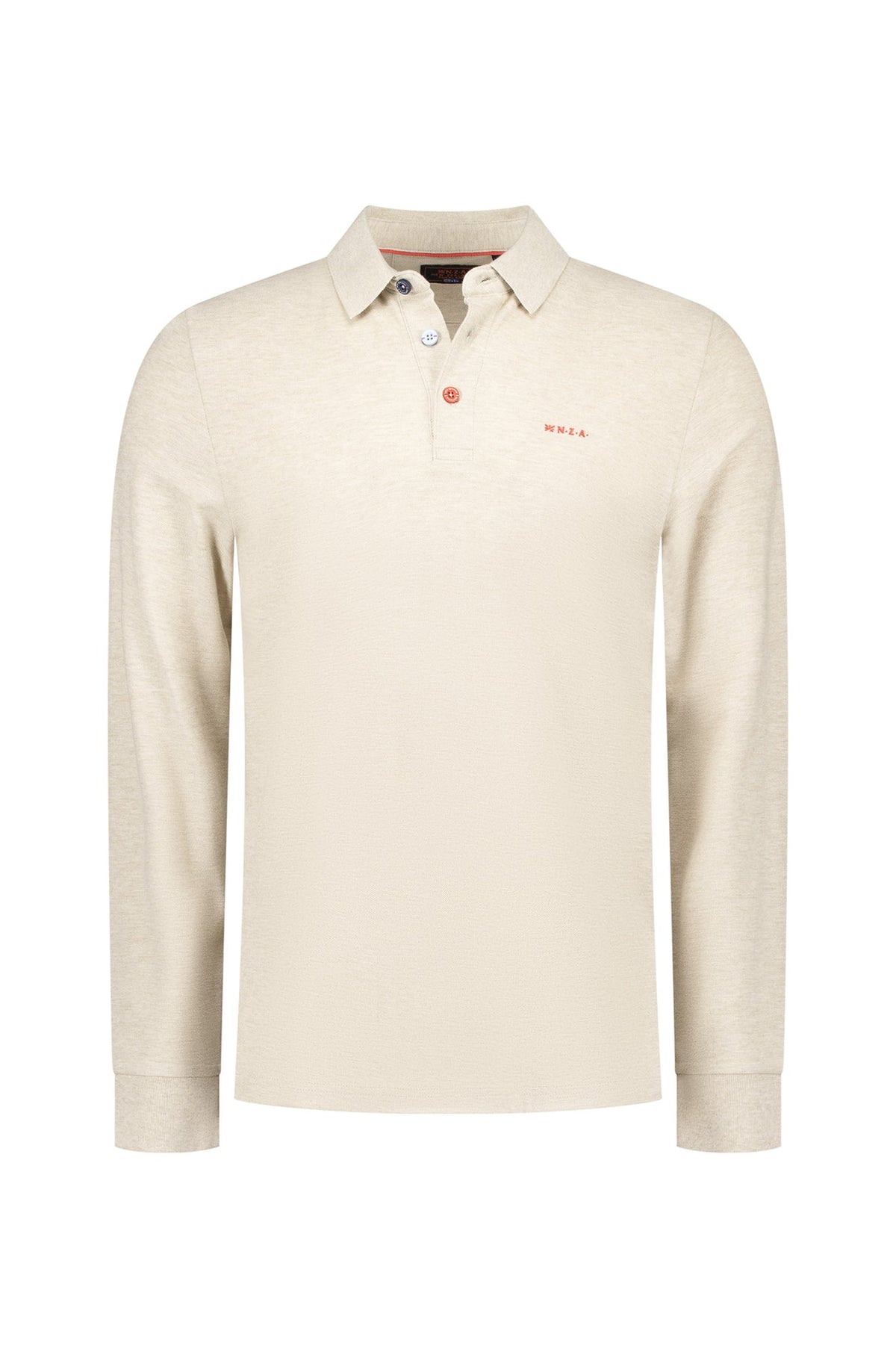 Polo manches longues pour homme par NZA | 25GN200 Mélange de Griffes Clair | Boutique Vvög, vêtements mode pour homme et femme