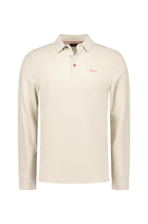 Polo manches longues pour homme par NZA | 25GN200 Mélange de Griffes Clair | Boutique Vvög, vêtements mode pour homme et femme