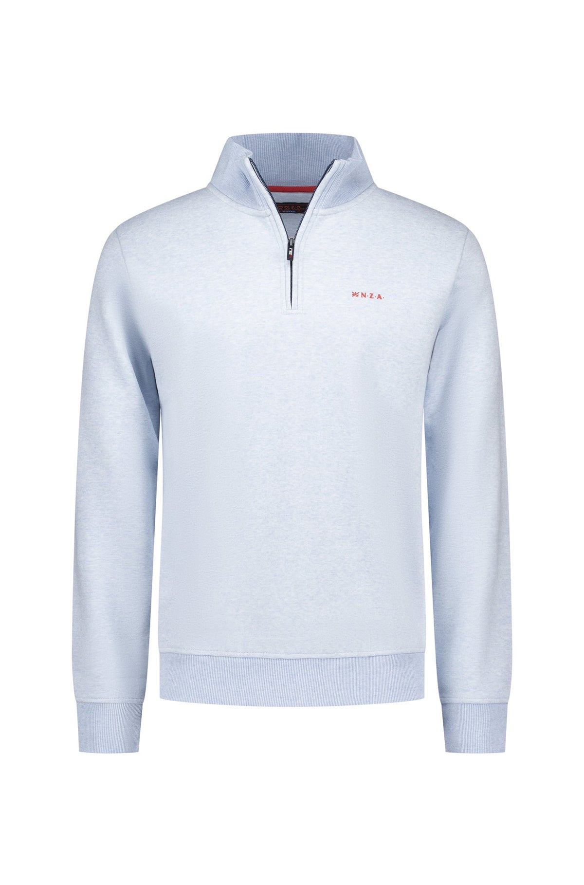 Chandail demi-zip pour homme par NZA | 25GN314 Bleu Glacier Mélange | Boutique Vvög, vêtements mode pour homme et femme