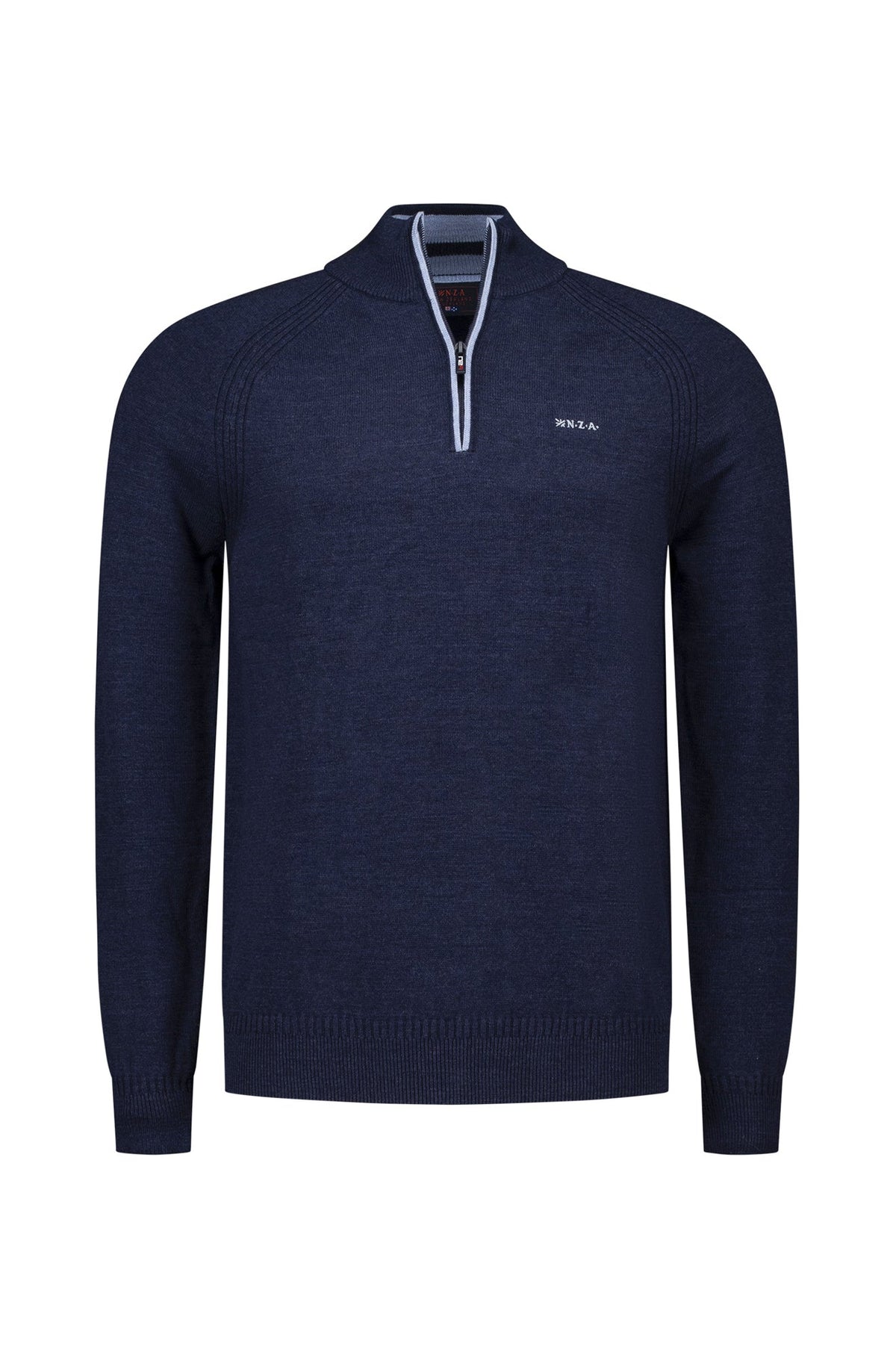 Chandail demi-zip pour homme par NZA | 25GN430 Marine Océan | Boutique Vvög, vêtements mode pour homme et femme