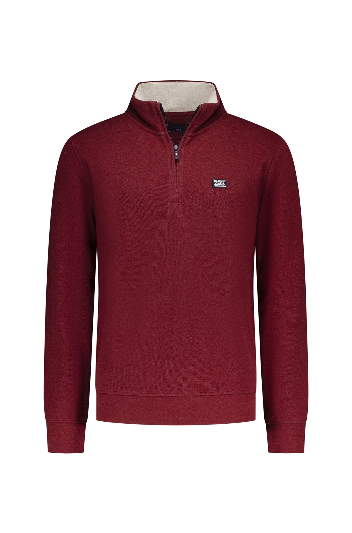 Chandail demi-zip pour homme par NZA | 25HN301 Rouge Cerise | Boutique Vvög, vêtements mode pour homme et femme