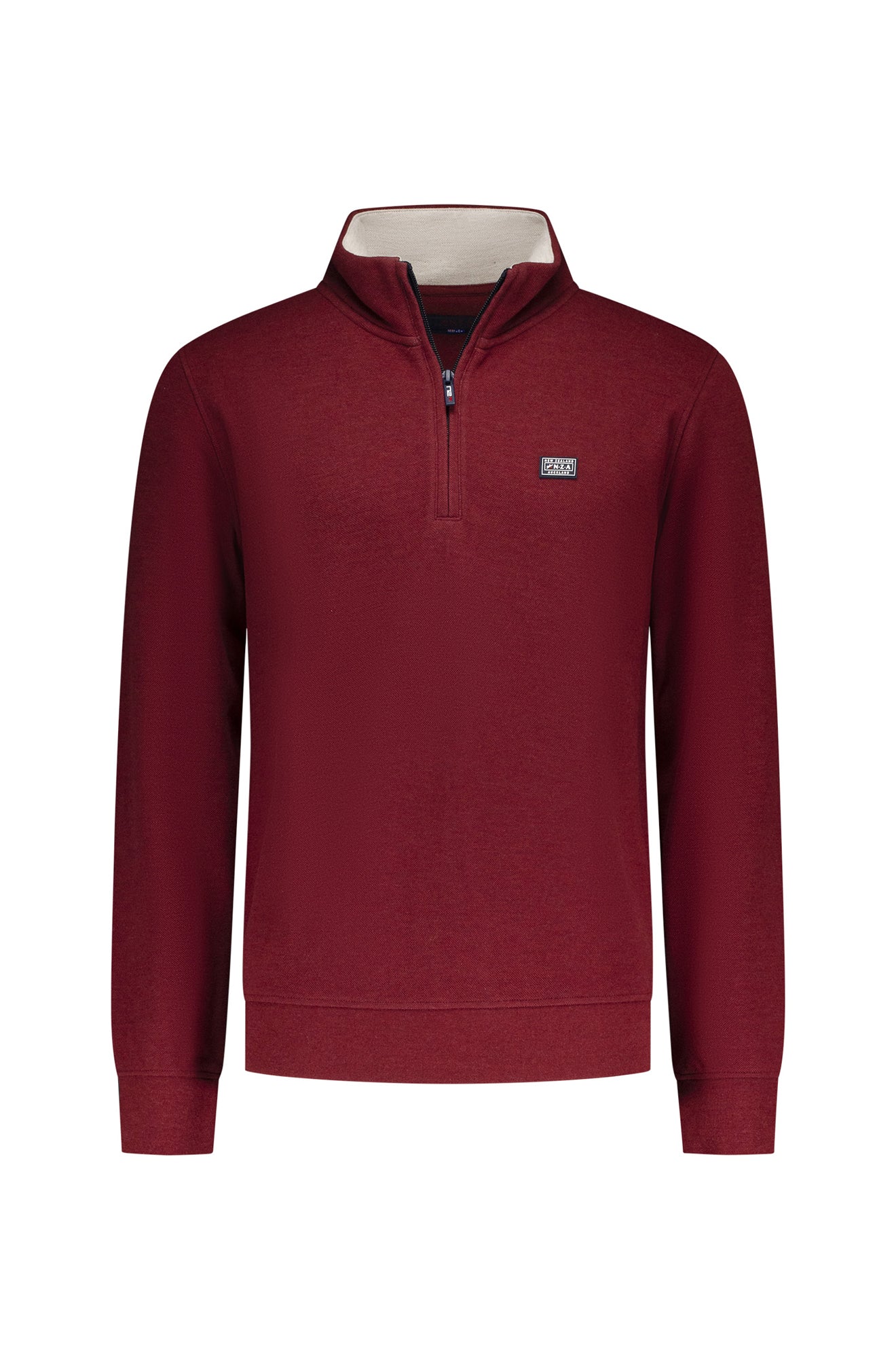 Chandail demi-zip pour homme par NZA | 25HN301 Rouge Cerise | Boutique Vvög, vêtements mode pour homme et femme