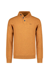 Chandail col boutonné pour homme par NZA | 25HN475 Orange Automne Mélange | Boutique Vvög, vêtements mode pour homme et femme