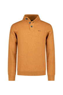 Chandail col boutonné pour homme par NZA | 25HN475 Orange Automne Mélange | Boutique Vvög, vêtements mode pour homme et femme