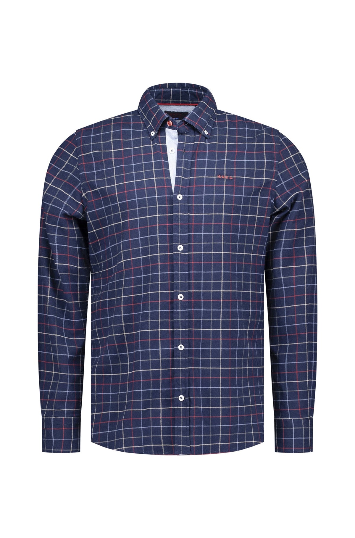 Chemise stretch pour homme par NZA | 25HN520 Marine Icône | Boutique Vvög, vêtements mode pour homme et femme