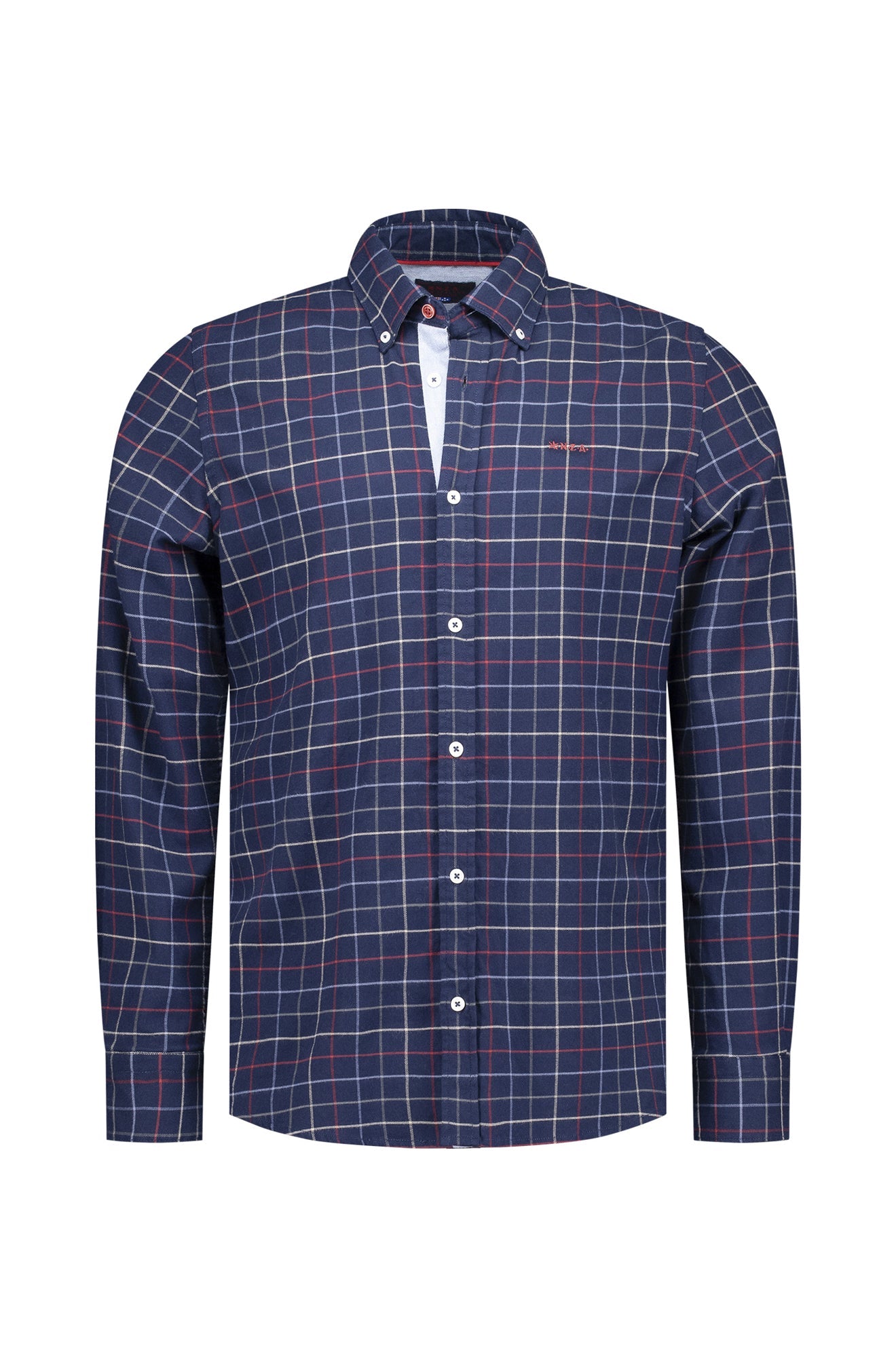 Chemise stretch pour homme par NZA | 25HN520 Marine Icône | Boutique Vvög, vêtements mode pour homme et femme