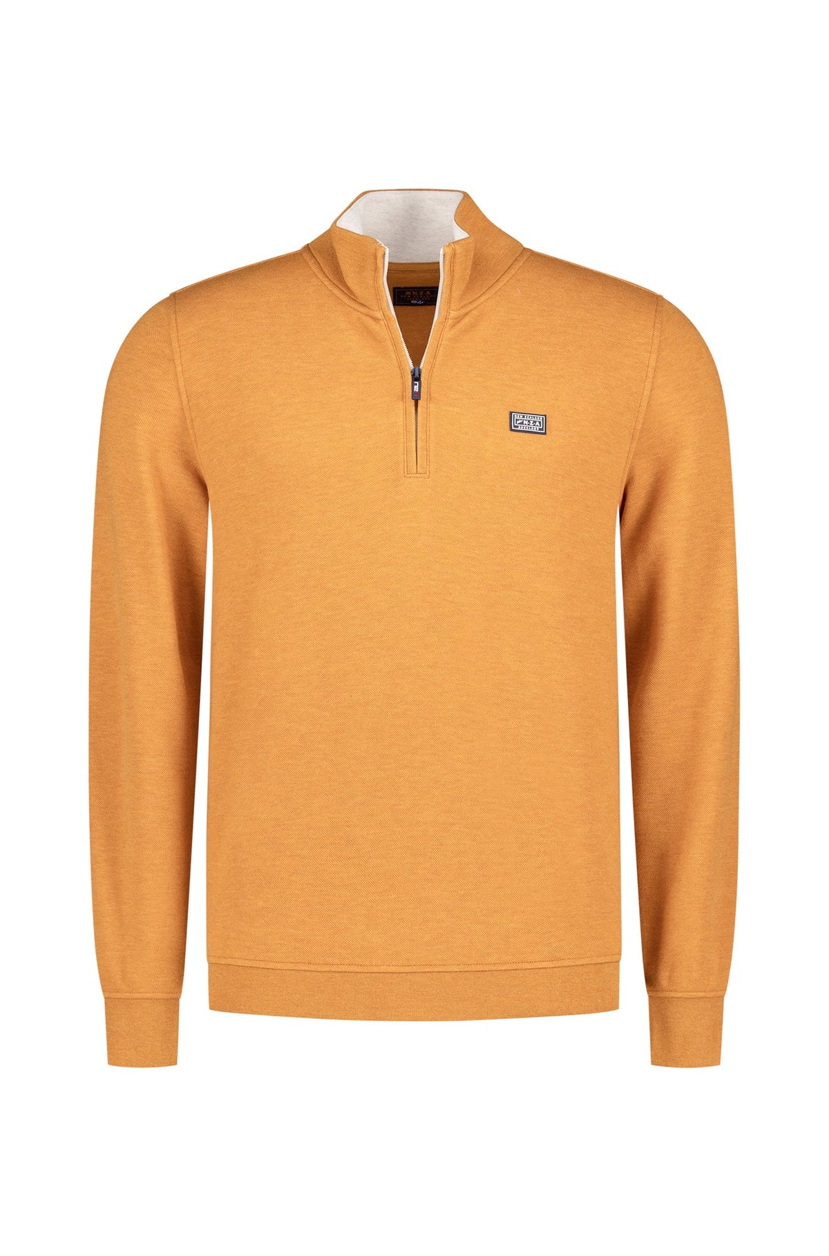Chandail demi-zip pour homme par NZA | 25KN301 Orange Automne | Boutique Vvög, vêtements mode pour homme et femme