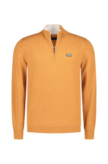 Chandail demi-zip pour homme par NZA | 25KN301 Orange Automne | Boutique Vvög, vêtements mode pour homme et femme