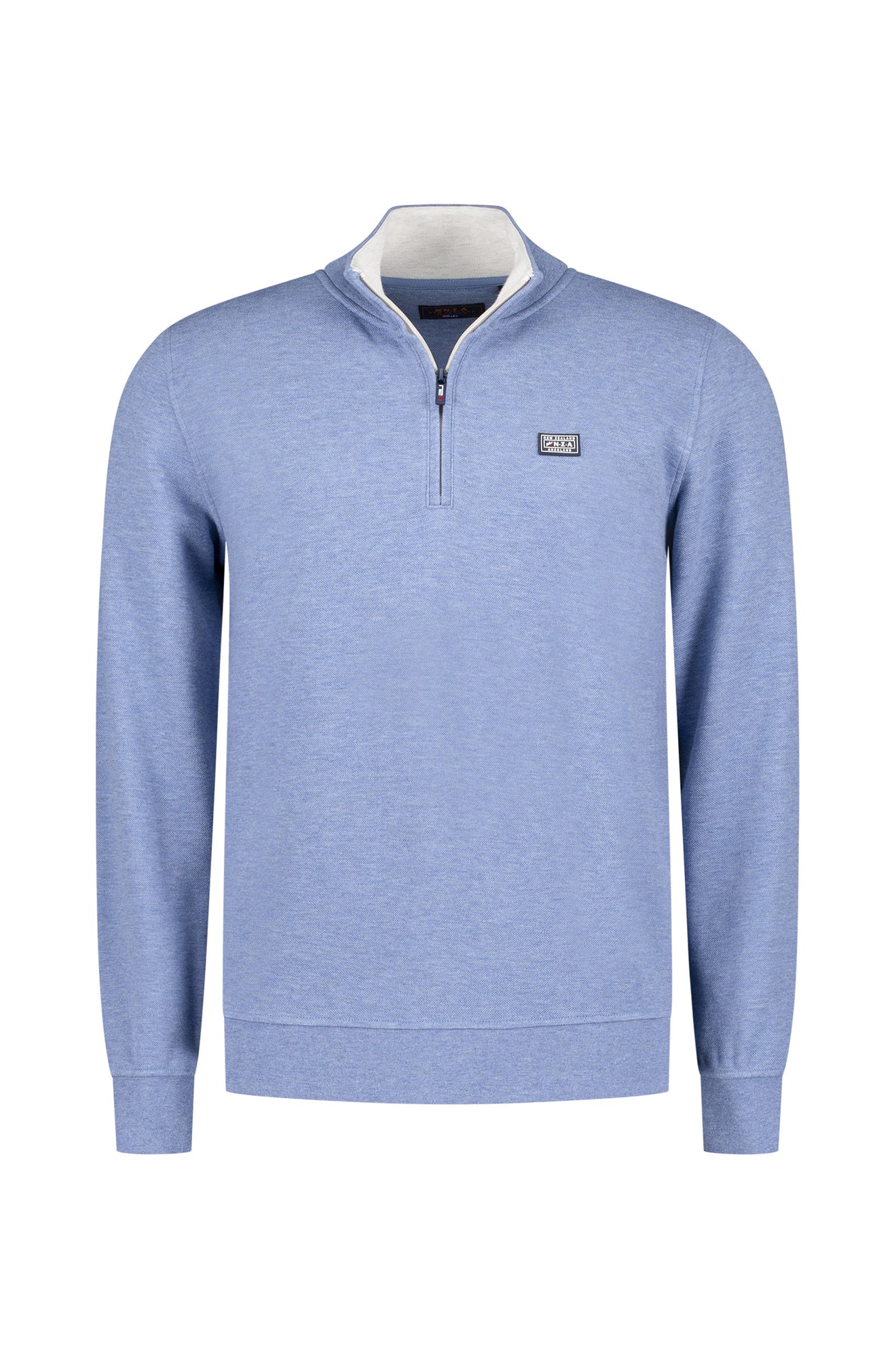 Chandail demi-zip pour homme par NZA | 25KN301 Bleu Rivière | Boutique Vvög, vêtements mode pour homme et femme
