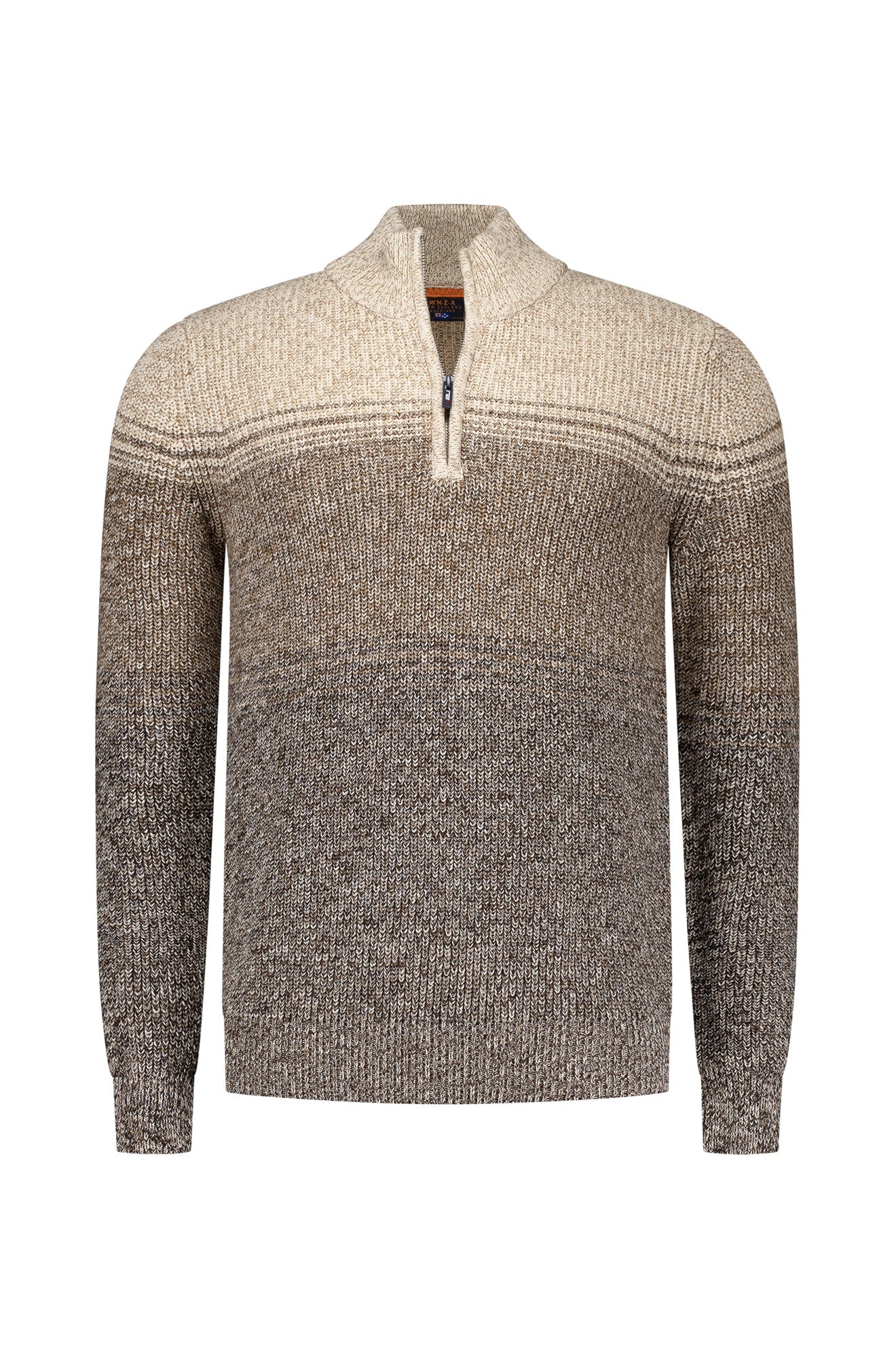 Chandail demi-zip pour homme par NZA | 25KN496 Mélange Écume de mer | Boutique Vvög, vêtements mode pour homme et femme