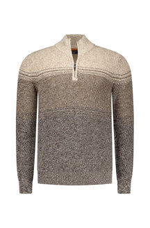 Chandail demi-zip pour homme par NZA | 25KN496 Mélange Écume de mer | Boutique Vvög, vêtements mode pour homme et femme
