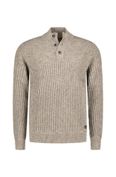 Tricot col boutonné pour homme par NZA | 25KN499 Beige chaud | Boutique Vvög, vêtements mode pour homme et femme