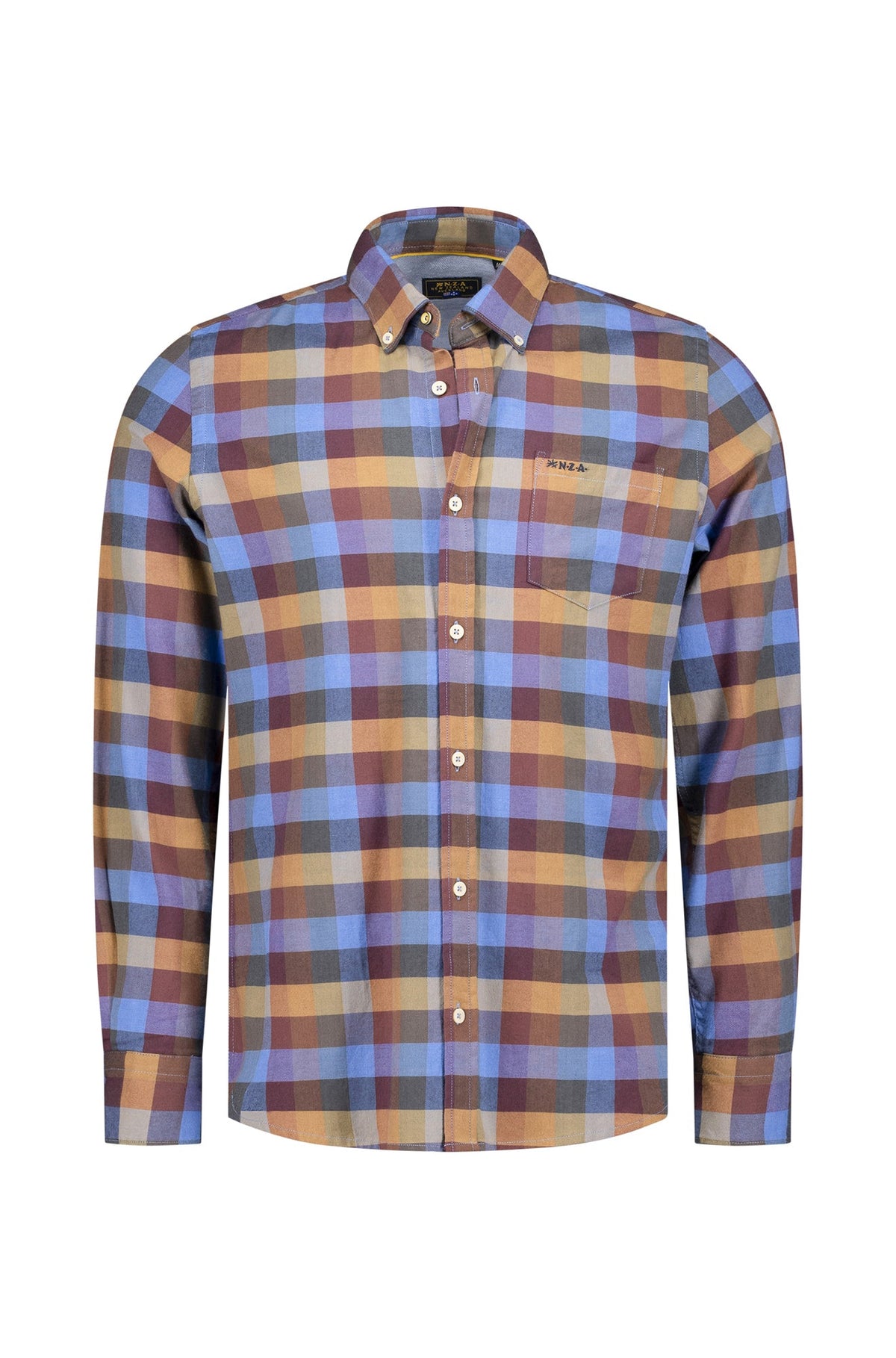 Chemise stretch pour homme par NZA | 25KN530 Multicolore bleu | Boutique Vvög, vêtements mode pour homme et femme