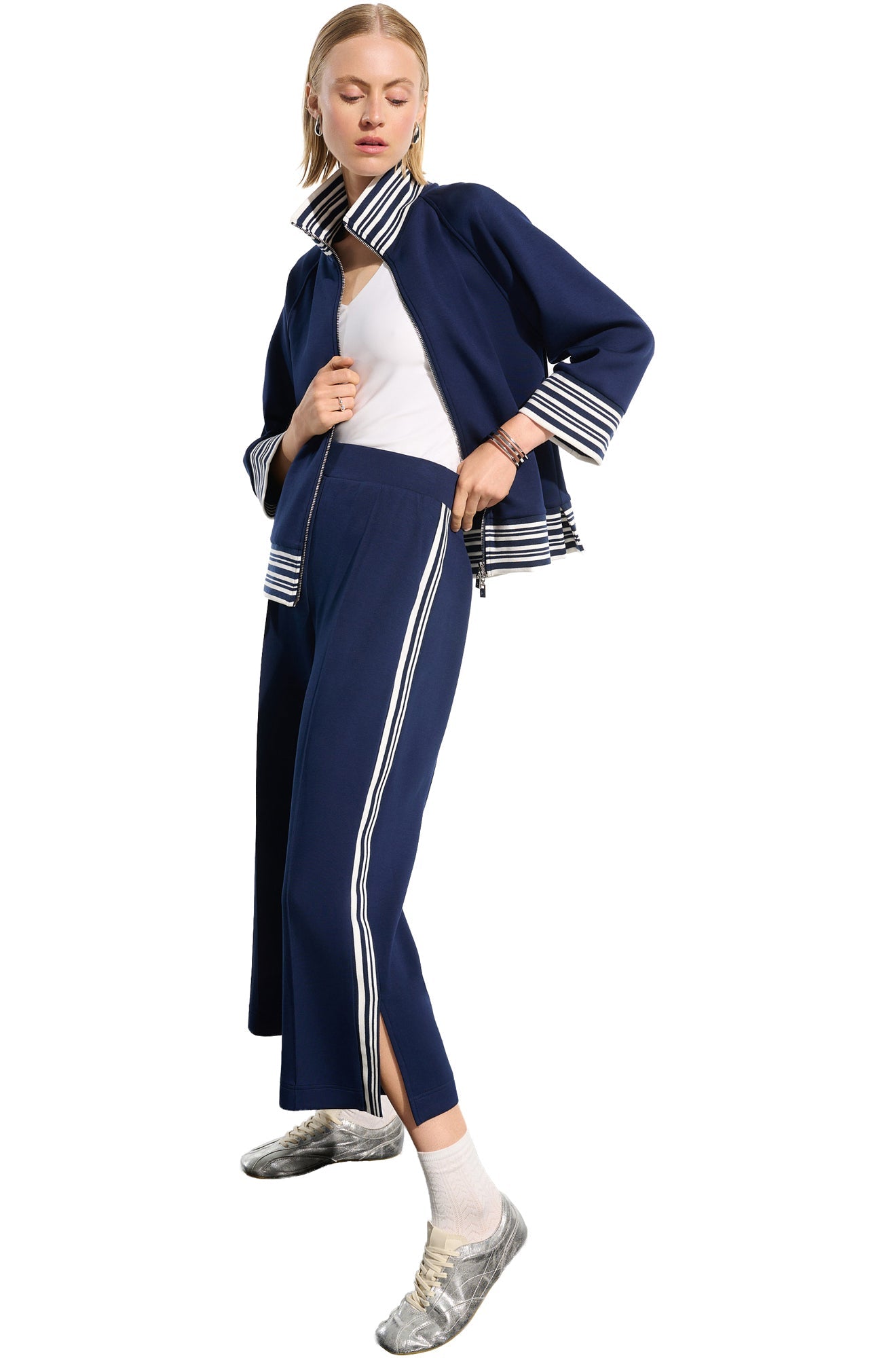 Pantalon pour femme par Joseph Ribkoff | 261618 Indigo Vanille | Boutique Vvög, vêtements mode pour homme et femme