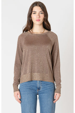 Chandail manches longues pour femme par Black Tape | 2627509 T Taupe Scintillant | Boutique Vvög, vêtements mode pour homme et femme