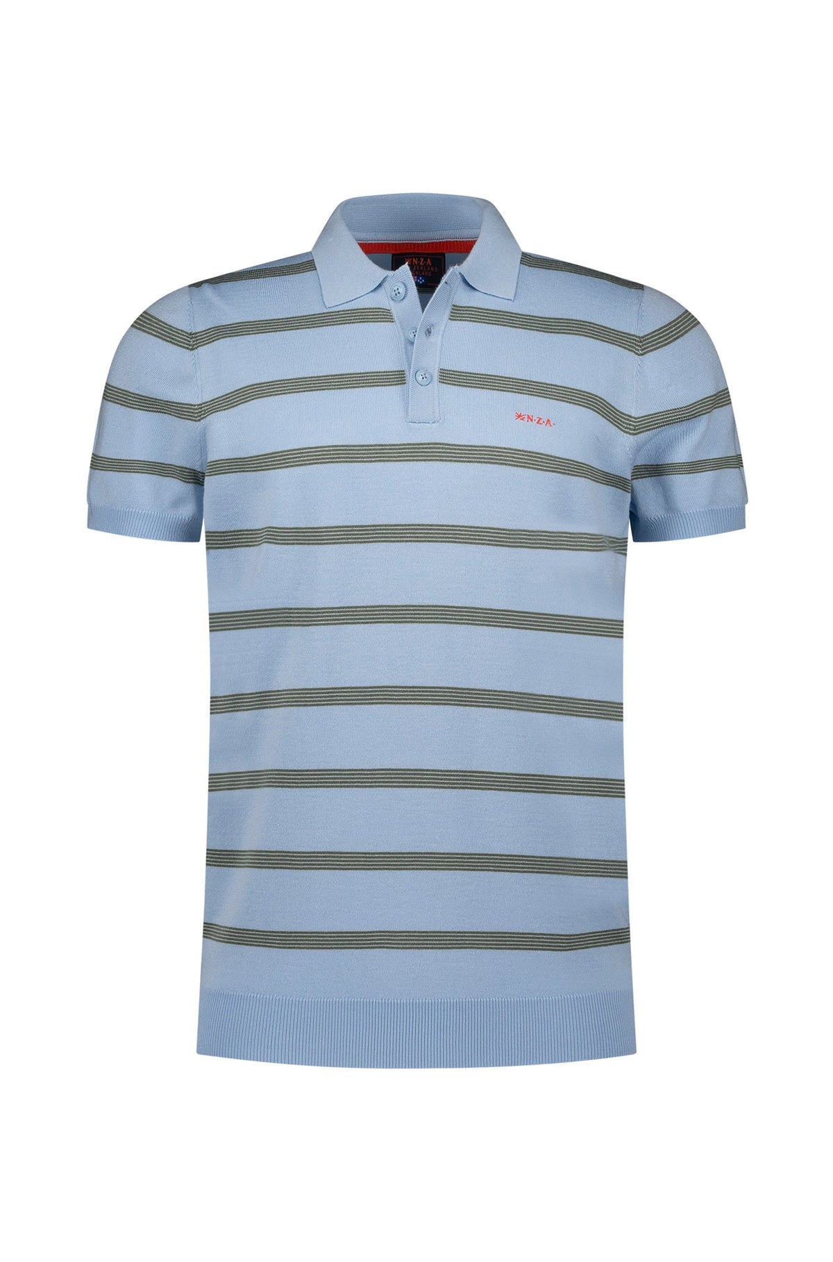 Polo pour homme par NZA | 26AN184 Bleu Ciel Mélangé | Boutique Vvög, vêtements mode pour homme et femme