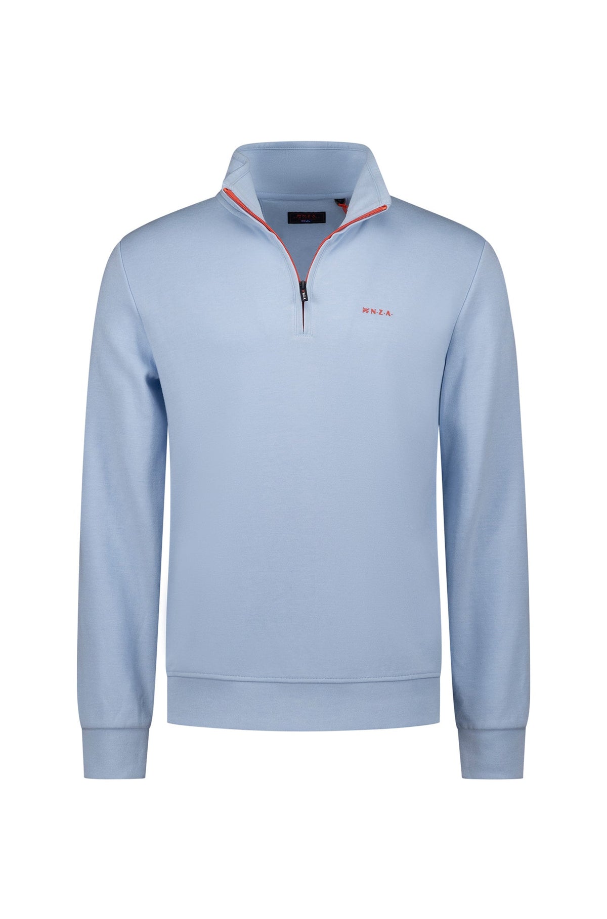 Chandail demi-zip pour homme par NZA | 26AN301 Bleu Ciel Mélangé | Boutique Vvög, vêtements mode pour homme et femme